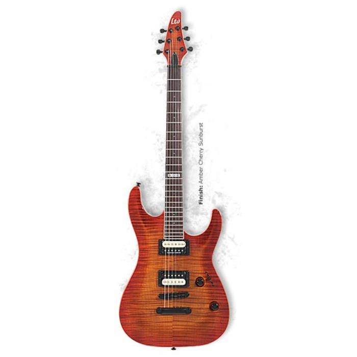 H-400 ESP LTD GUITAR (AMBER CHERRY SUNBURST)MADE IN KOREA