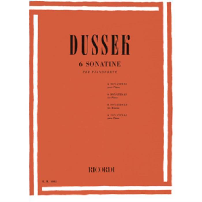 Jan Ladislav Dussek - 6 Sonatine per pianoforte - ΕΚΔ. RICORDI
