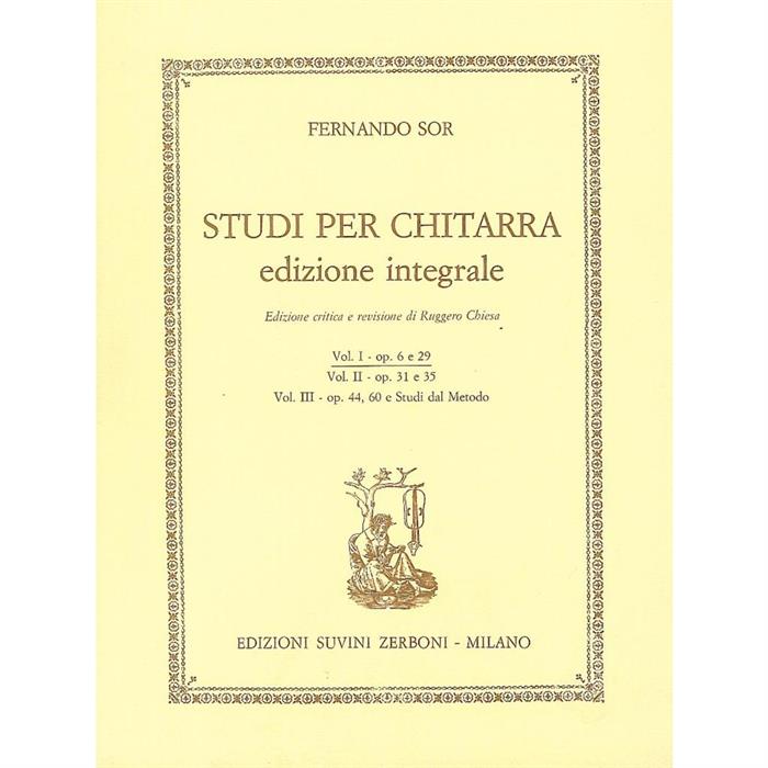 SOR-Studi Per Chitarra (edizione integrale) no1 OP.6, OP29