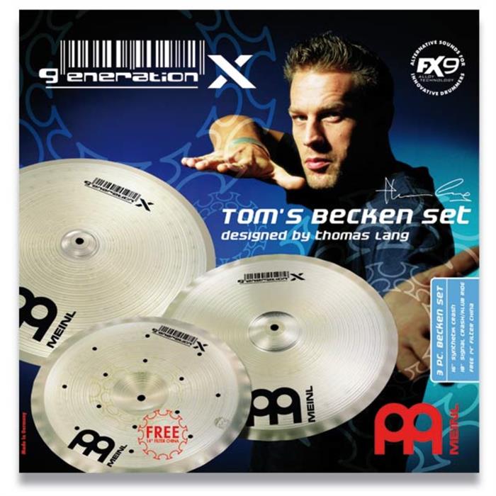 MEINL GENERATION X Generation X TOM/S BECKEN including: 14''FC+16''SC+18''SC