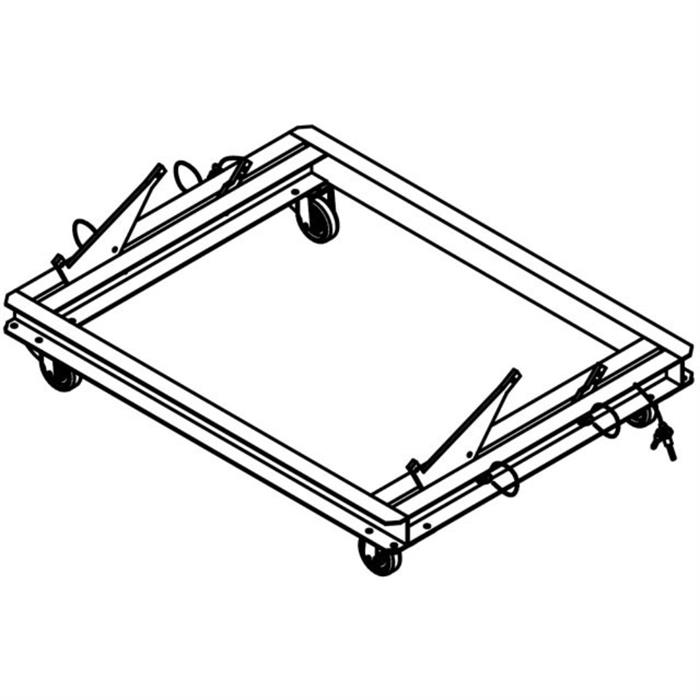 PL-28S DAS METALLIC TRANSPORT TROLLEY FOR SIX CA-28 / CA-28A/ CA-28B